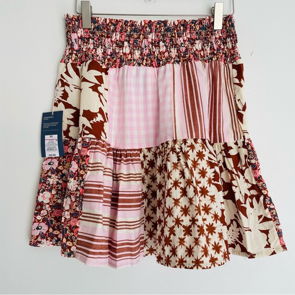 UT NWT Patchwork Skirt Size XS - Picture 2 of 10